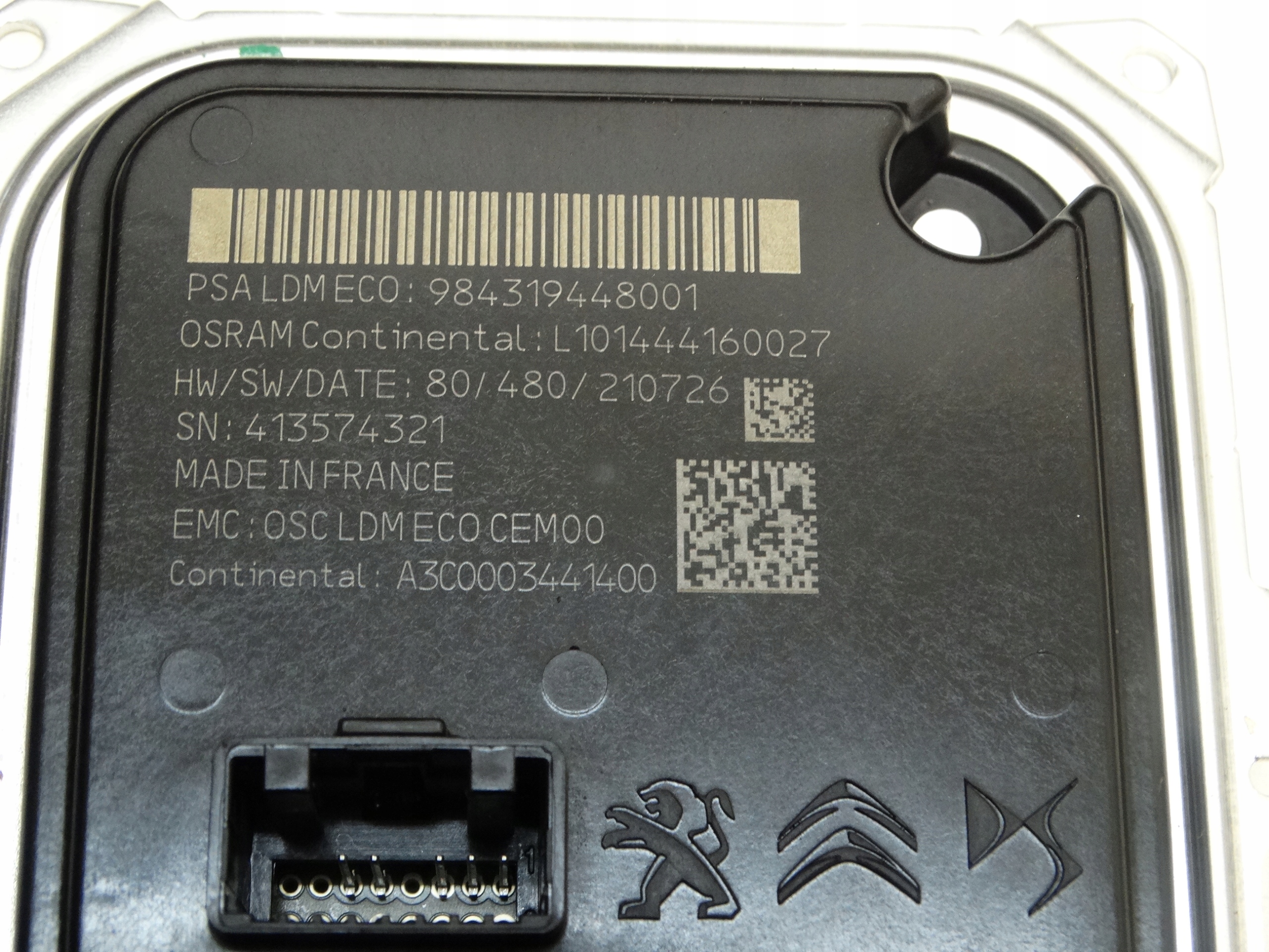 control unit module LED PEUGEOT 308 T10 2022R.- 984319448001