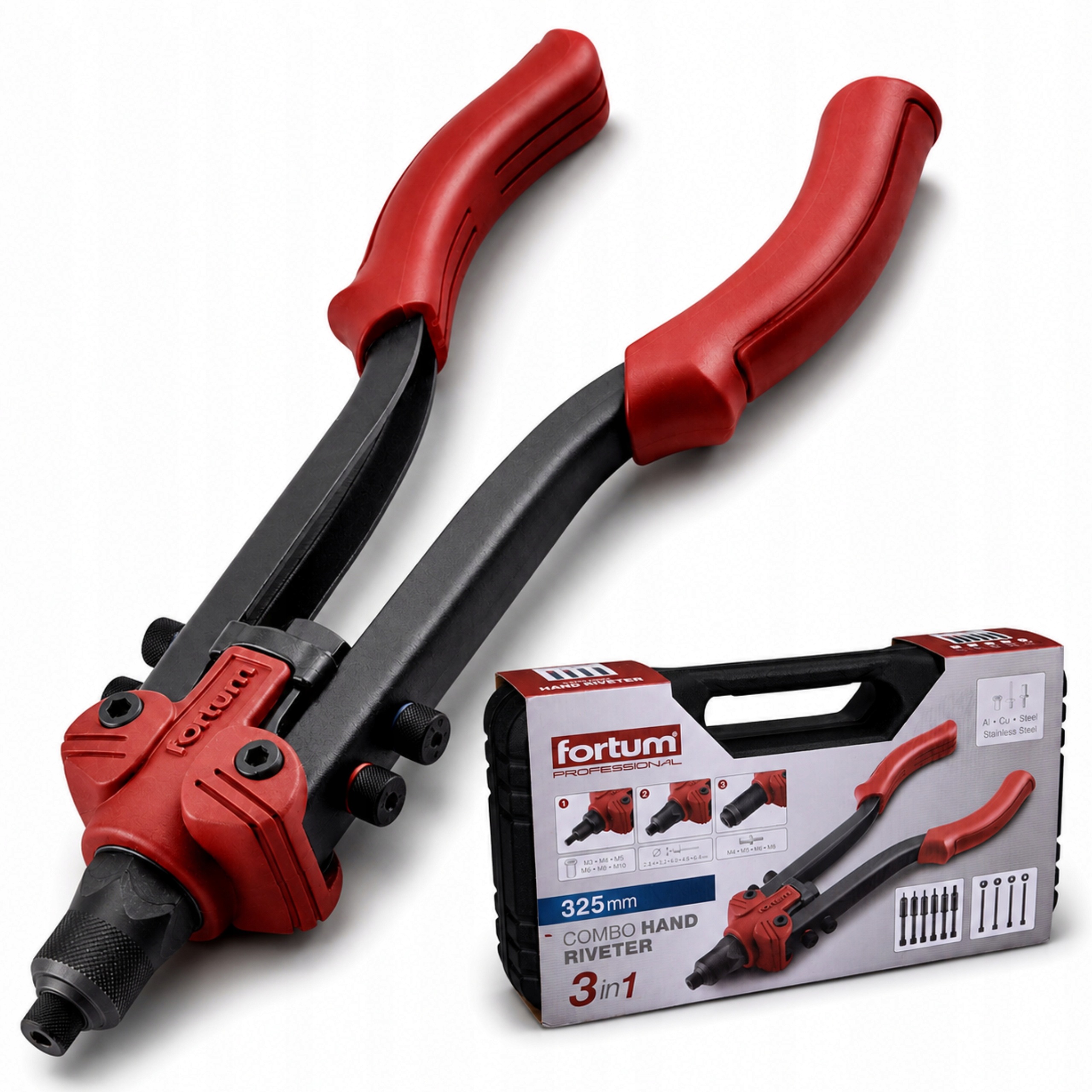 Nitovačka na nitovacie matice Nit Nitoskrut Univerzálna 3v1 Silná M3-M10 325 mm
