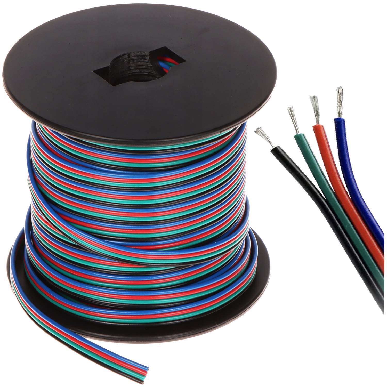 PRZEWÓD KABEL DO TAŚM LED LED RGB 4x 0,35mm2 25 m Typ kabel