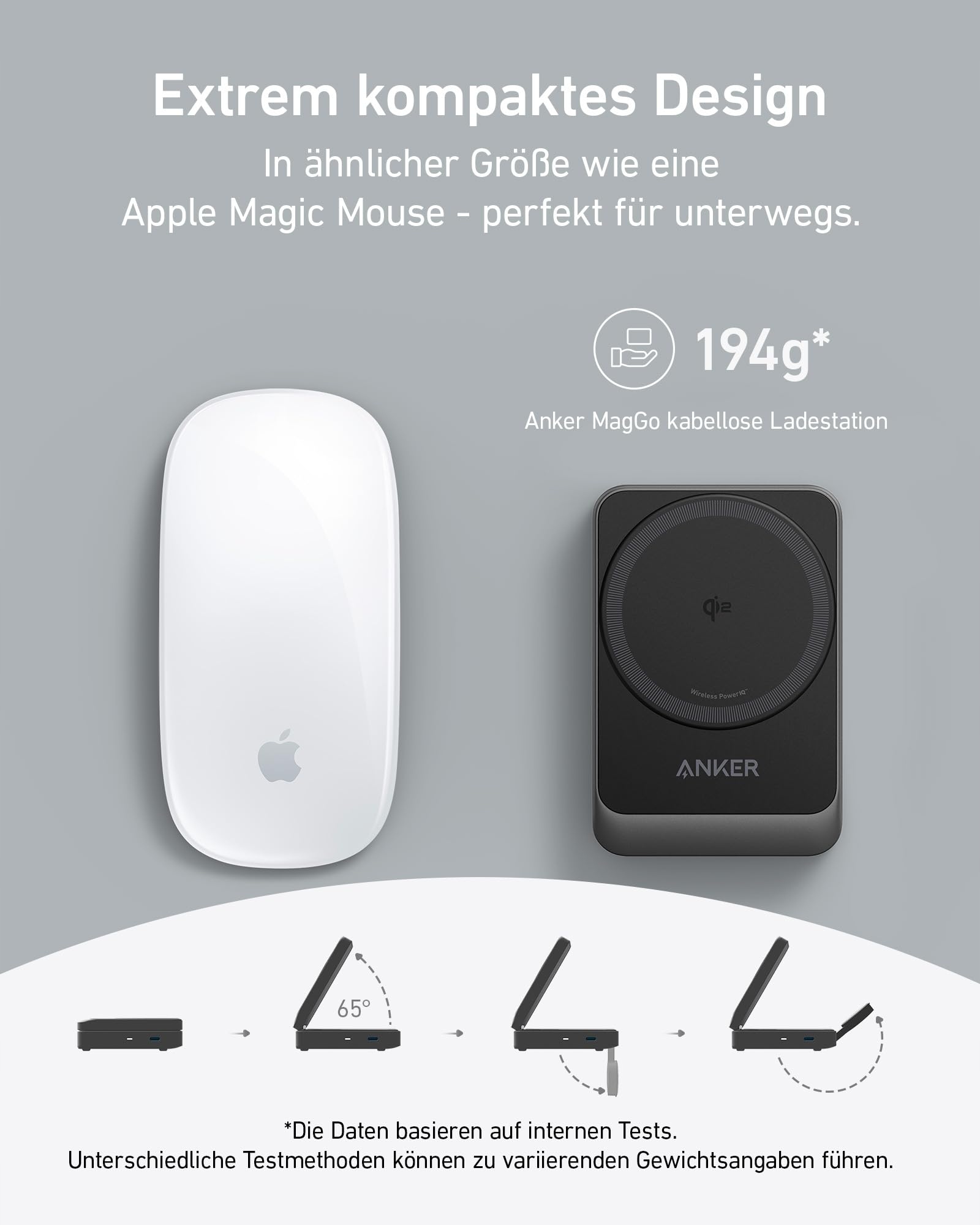 ANKER MagGo Stacja Ładowania 3w1 Qi2 15W MagSafe iPhone AirPods Watch — miniatura 3
