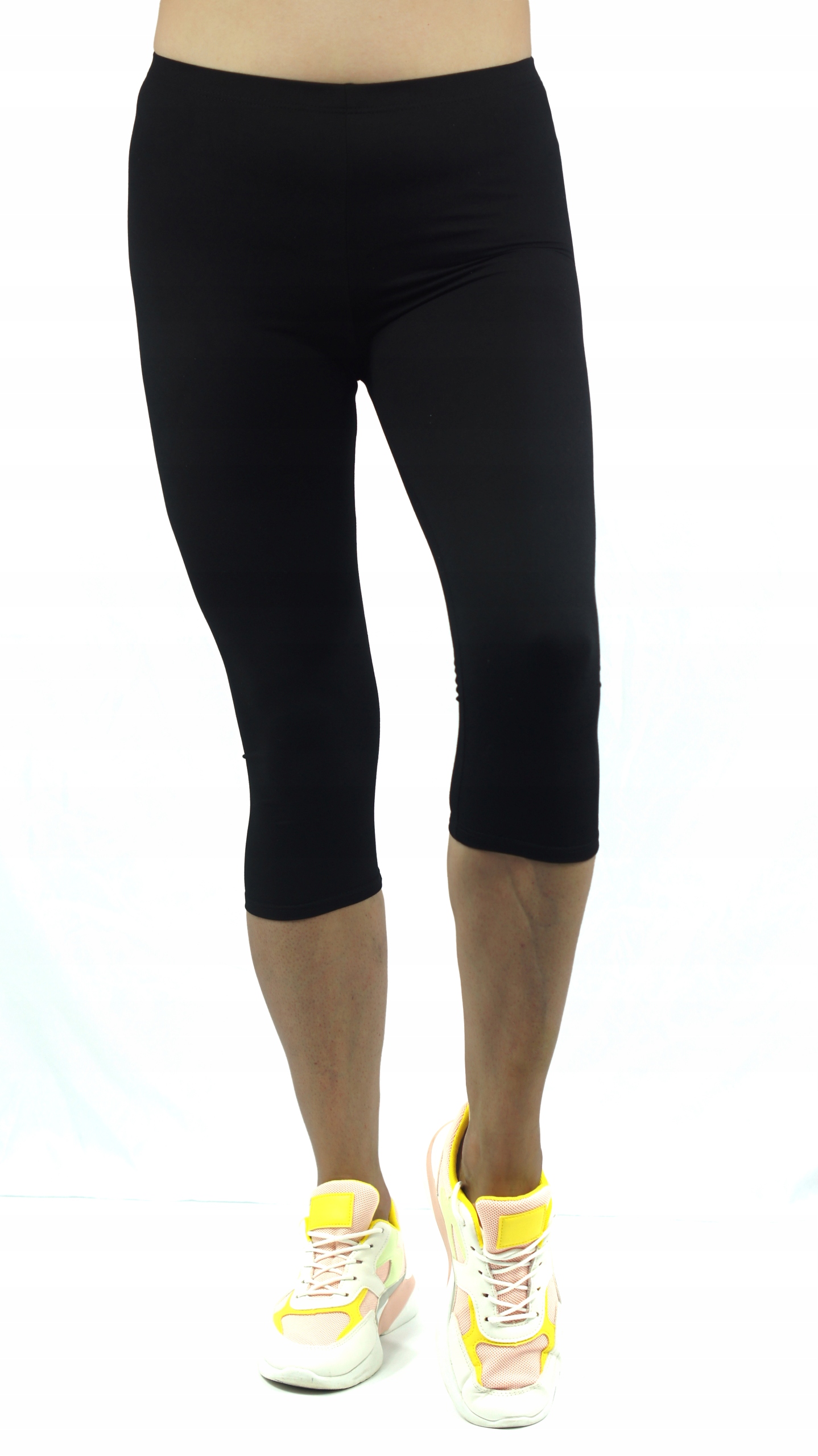 LEGGINSY RYBACZKI Bawełniane 3/4 R02 CZ r.S/M