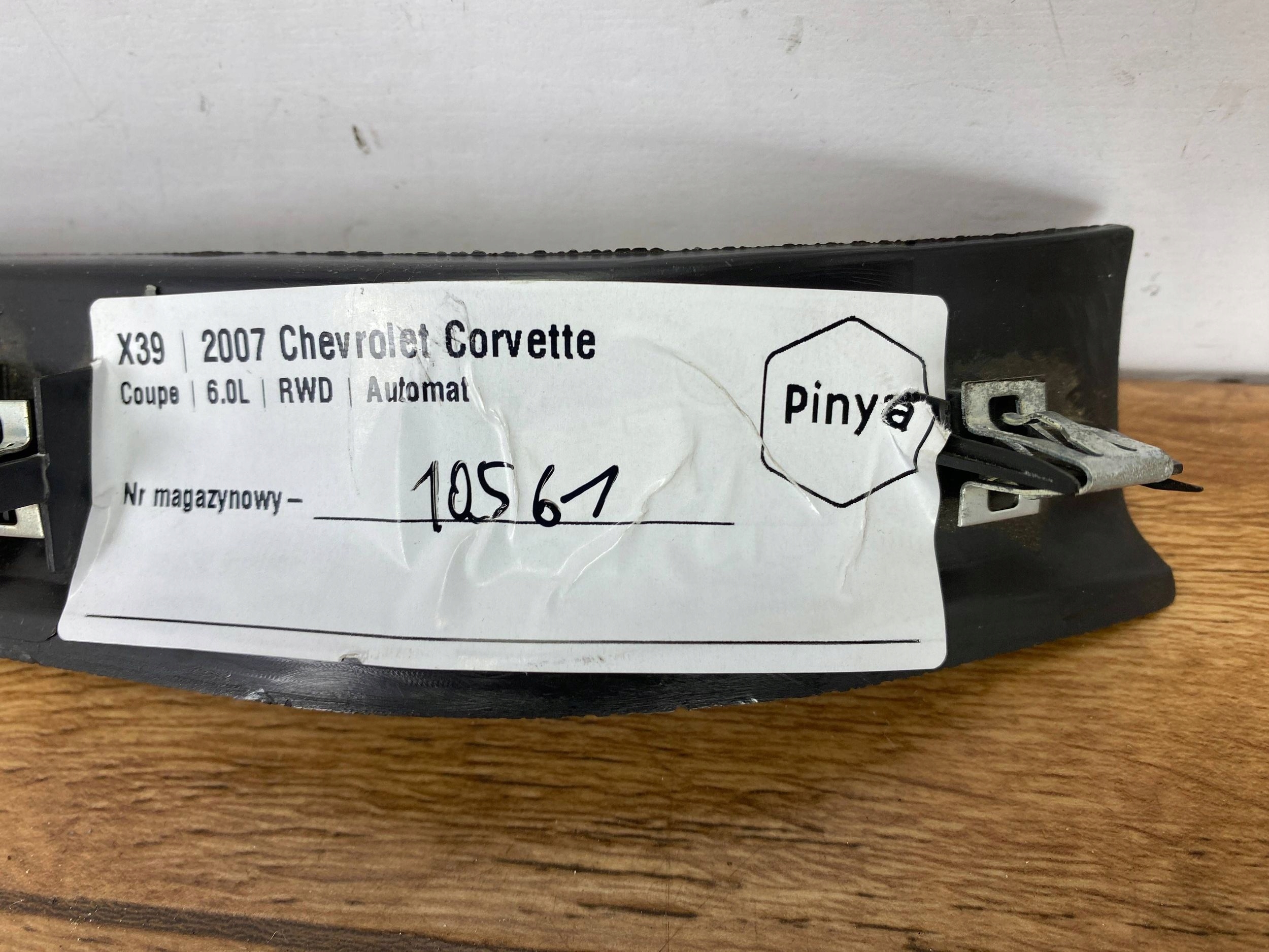 cover slupka B upper Chevrolet Corvette C6 2005+