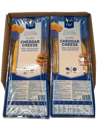 Metro Chef Červený Cheddar v plátcích 1 kg
