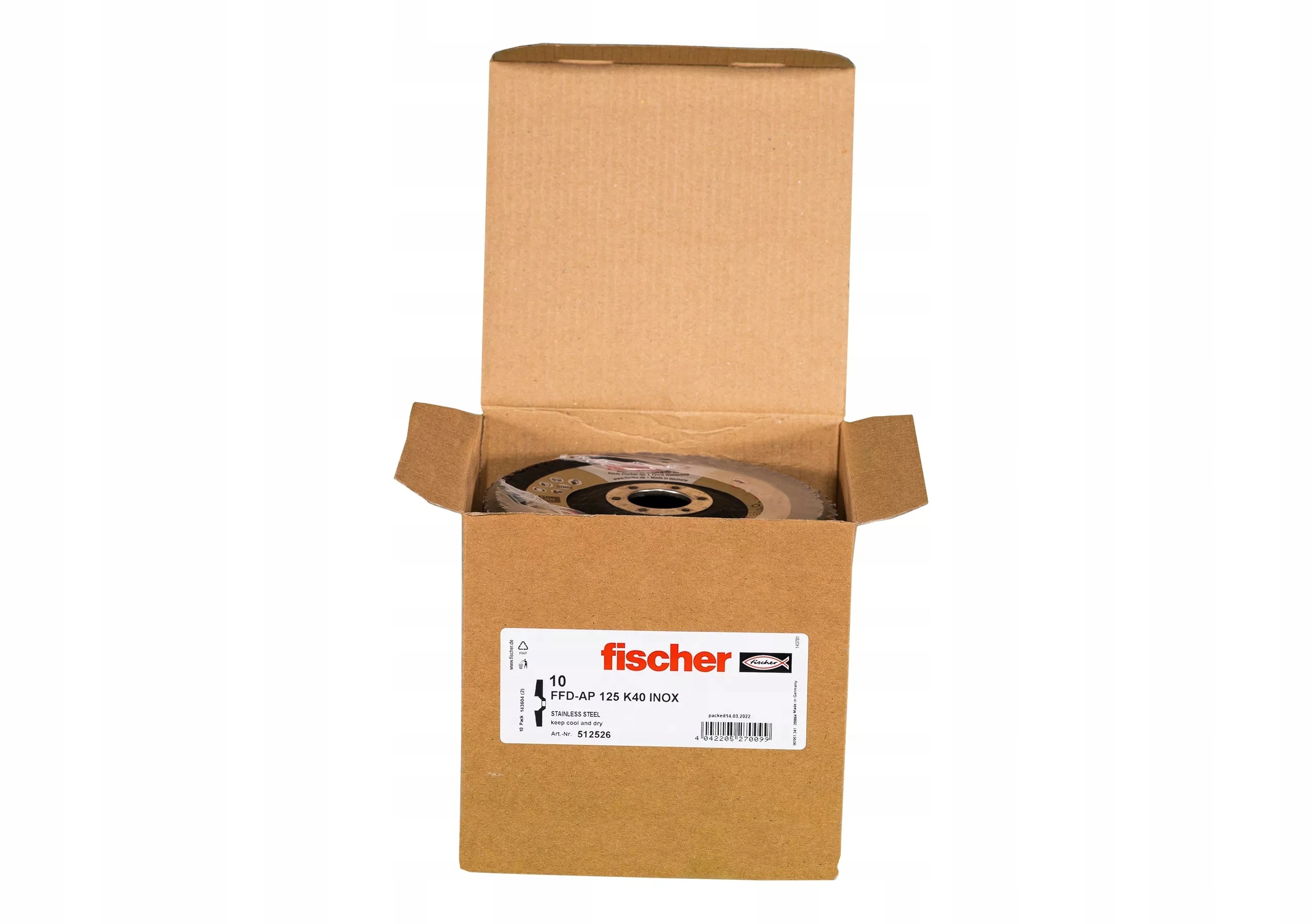 Fischer Lamelový kotouč fischer Ffd-ap 125 K40 Inox 10 Ks