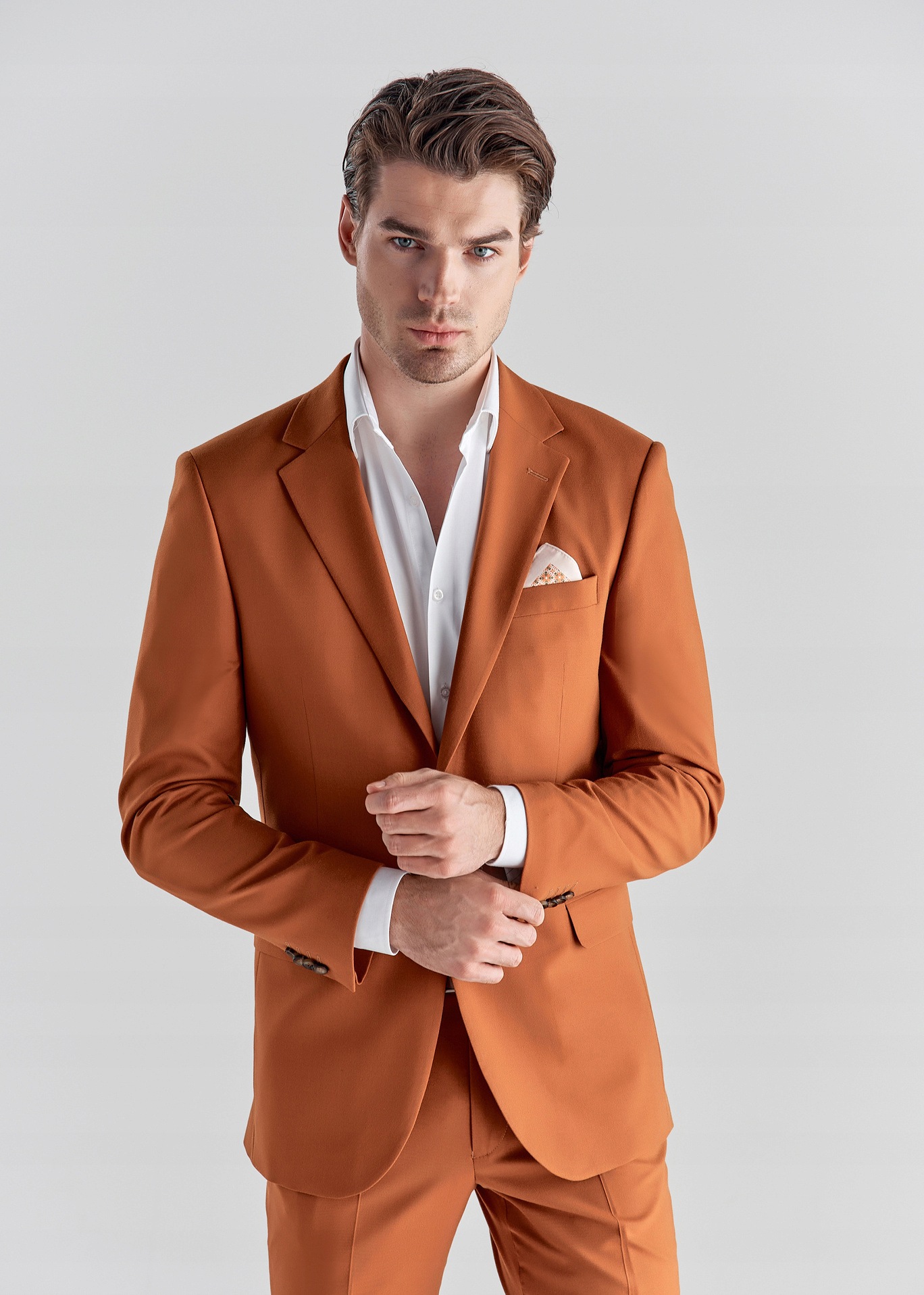Oranžová sako bunda Svatba Pako Lorente vel 64/176