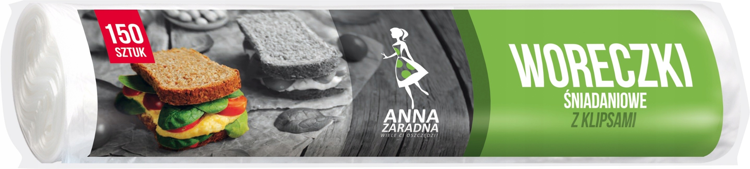 

Anna Zaradna Woreczki śniadaniowe 18x28cm 150 szt