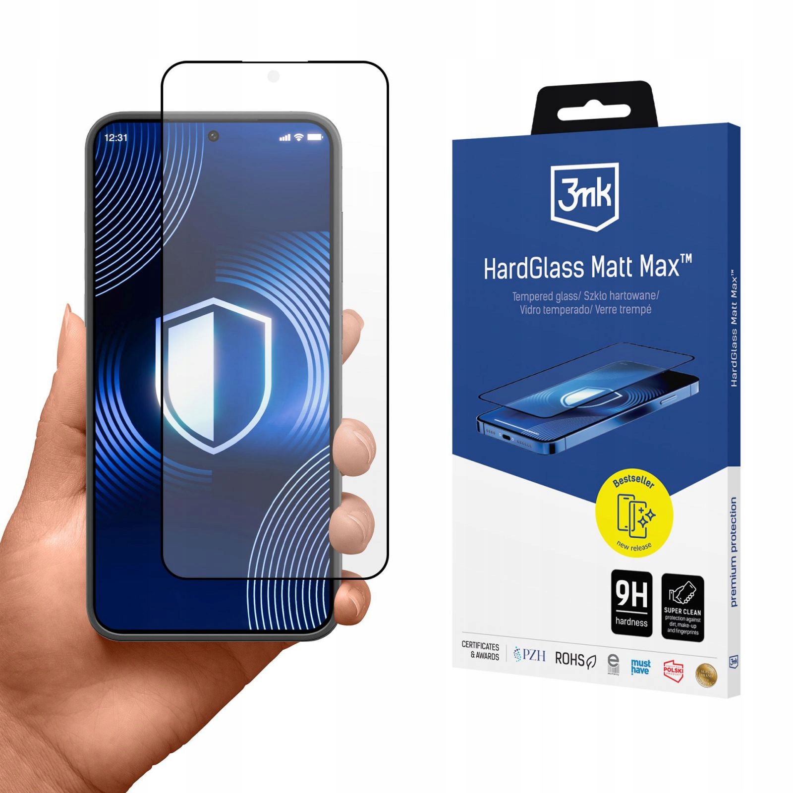 Matowe Szkło Hartowane Do Samsung Galaxy S24+ 3MK Hardglass Matt Max