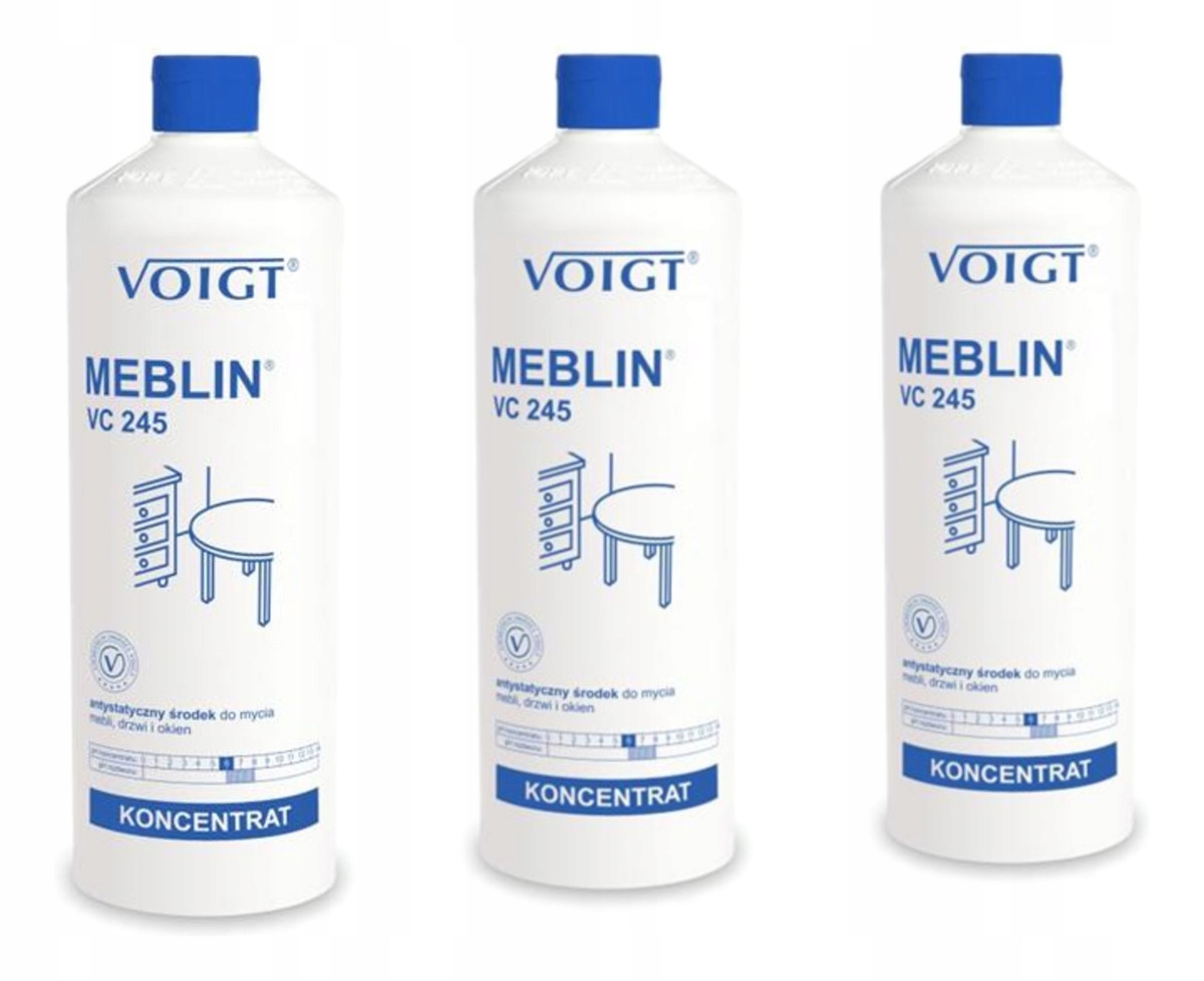 Voigt Meblin Antistatický prostředek na mytí nábytku a oken dveří a oken VC245 3x1L