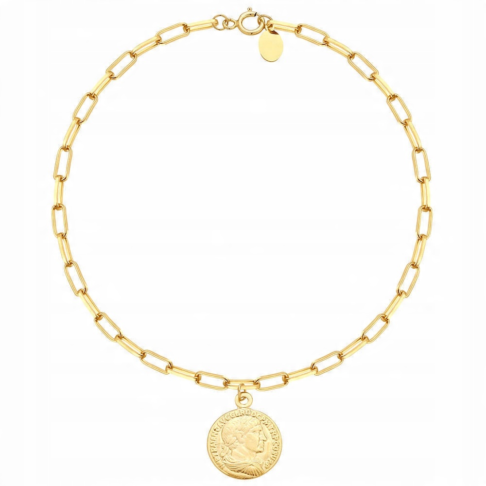 

Srebrna bransoletka 925 Celebrytka Choker Kółko