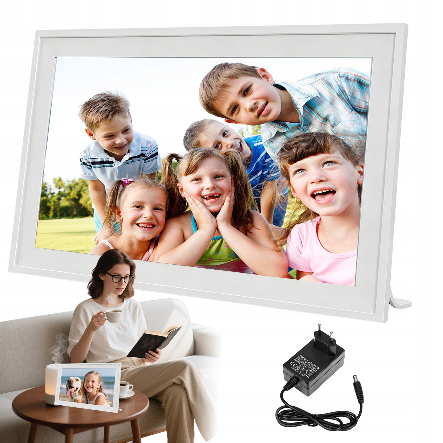 Digitální Rámeček Ips 15,6", Upevnění Na Stěnu, Nastavitelná Jasnost, Režim Spánku