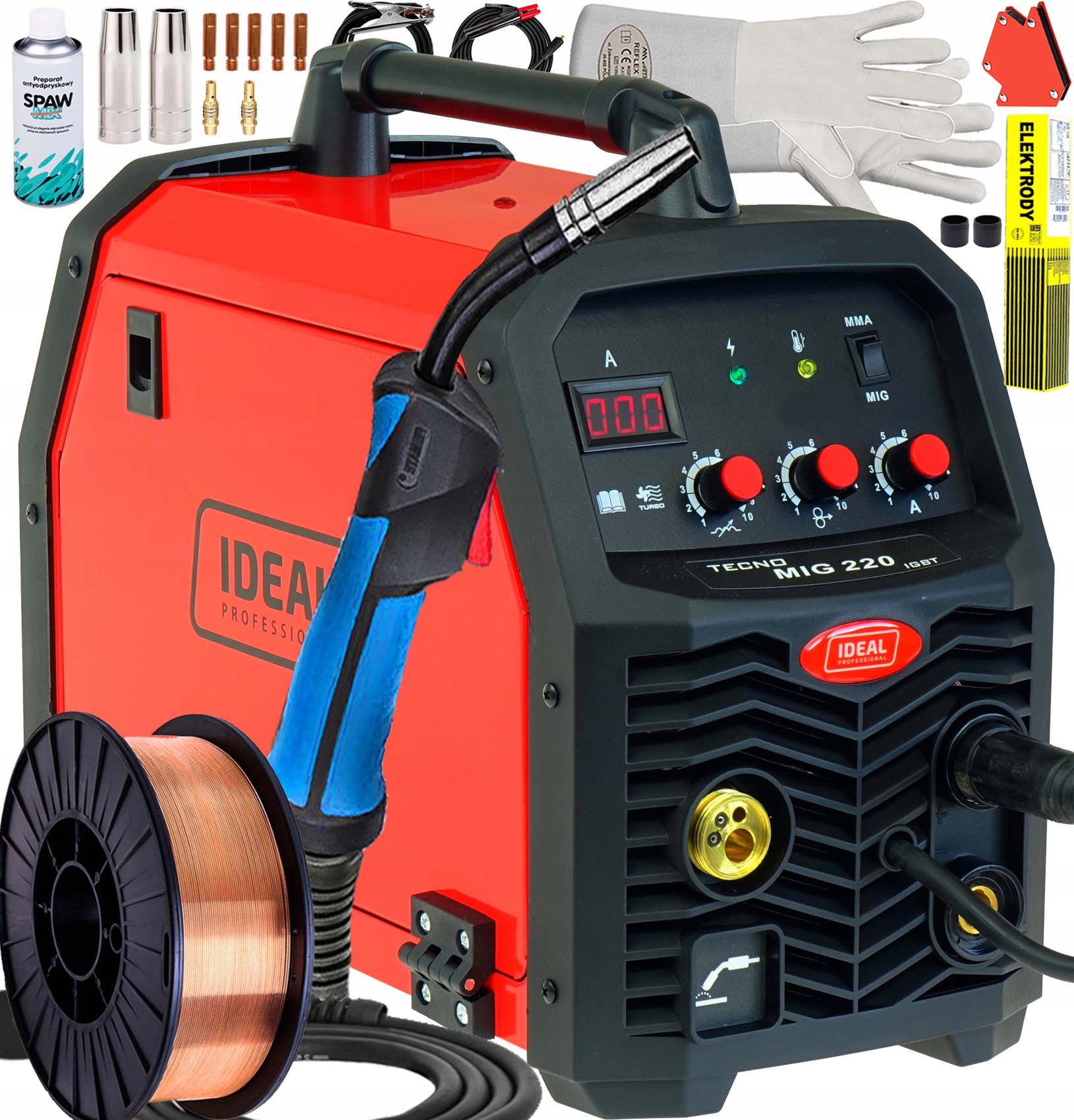 Poloautomatická Svářečka Ideal 3V1 Euro Tig Mma Igbt