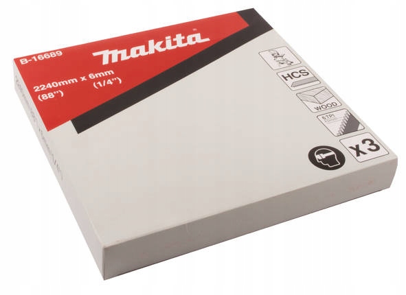 Makita 3 X Piła taśmowa do drewna LB1200F 6Z/Cal 2240x6mm B-16689 krzywizn