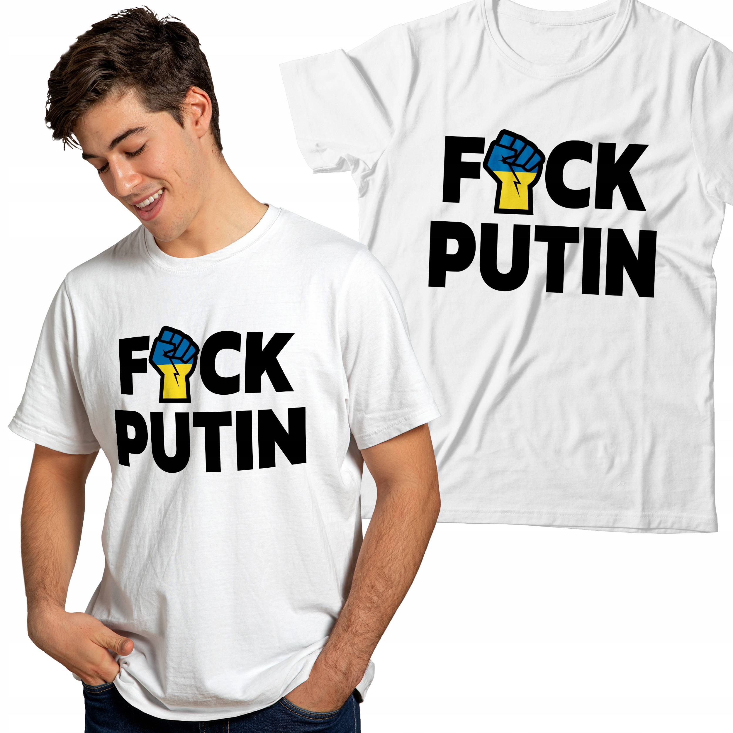 

Koszulka Ukraina T-shirt Anty Putin Stop War / XL