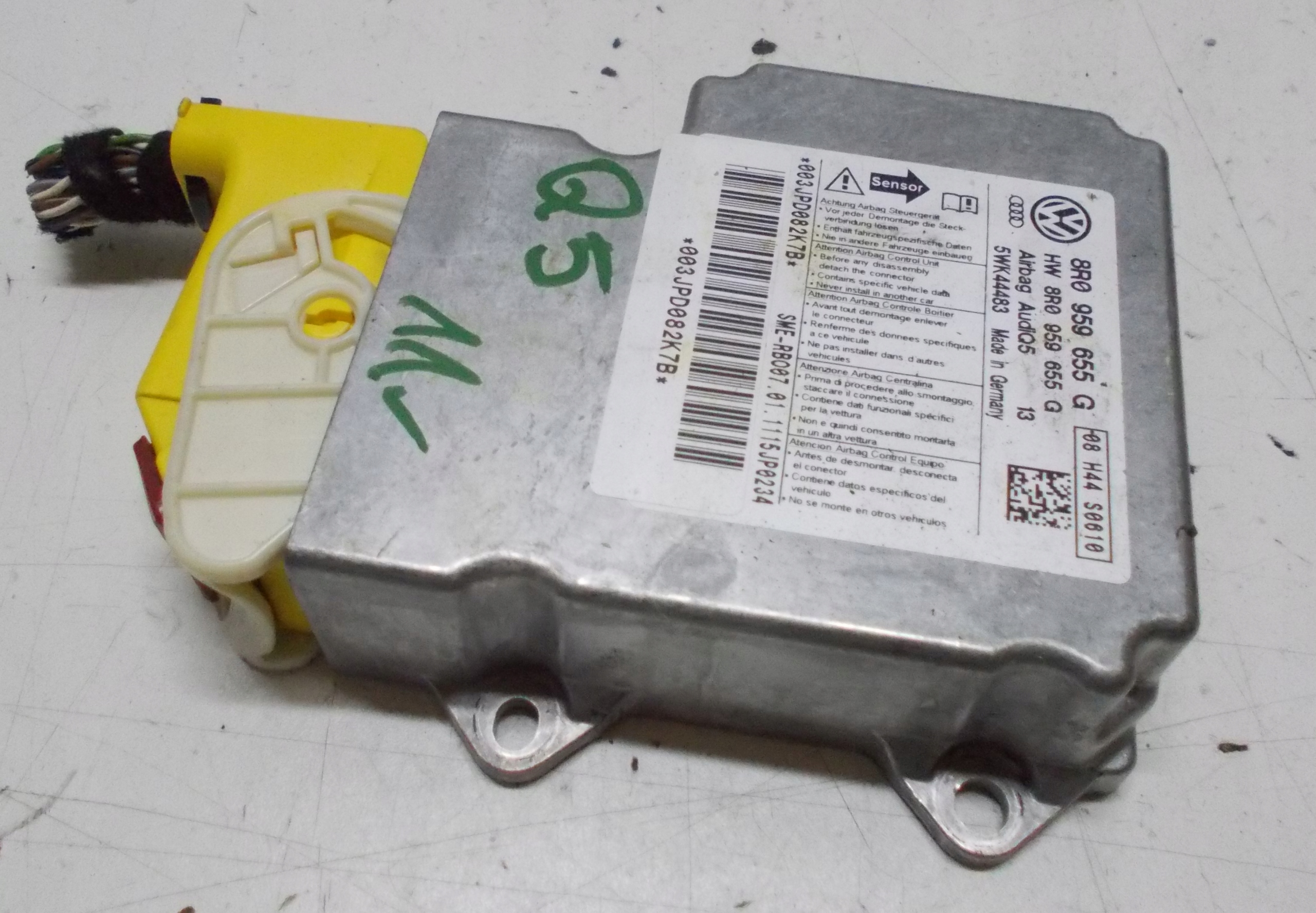 AUDI Q5 2.0 TDI1r МОДУЛЬ ДАТЧИК ПОДУШЕК ВОЗДУШНЫХ AIRBAGr0959655g