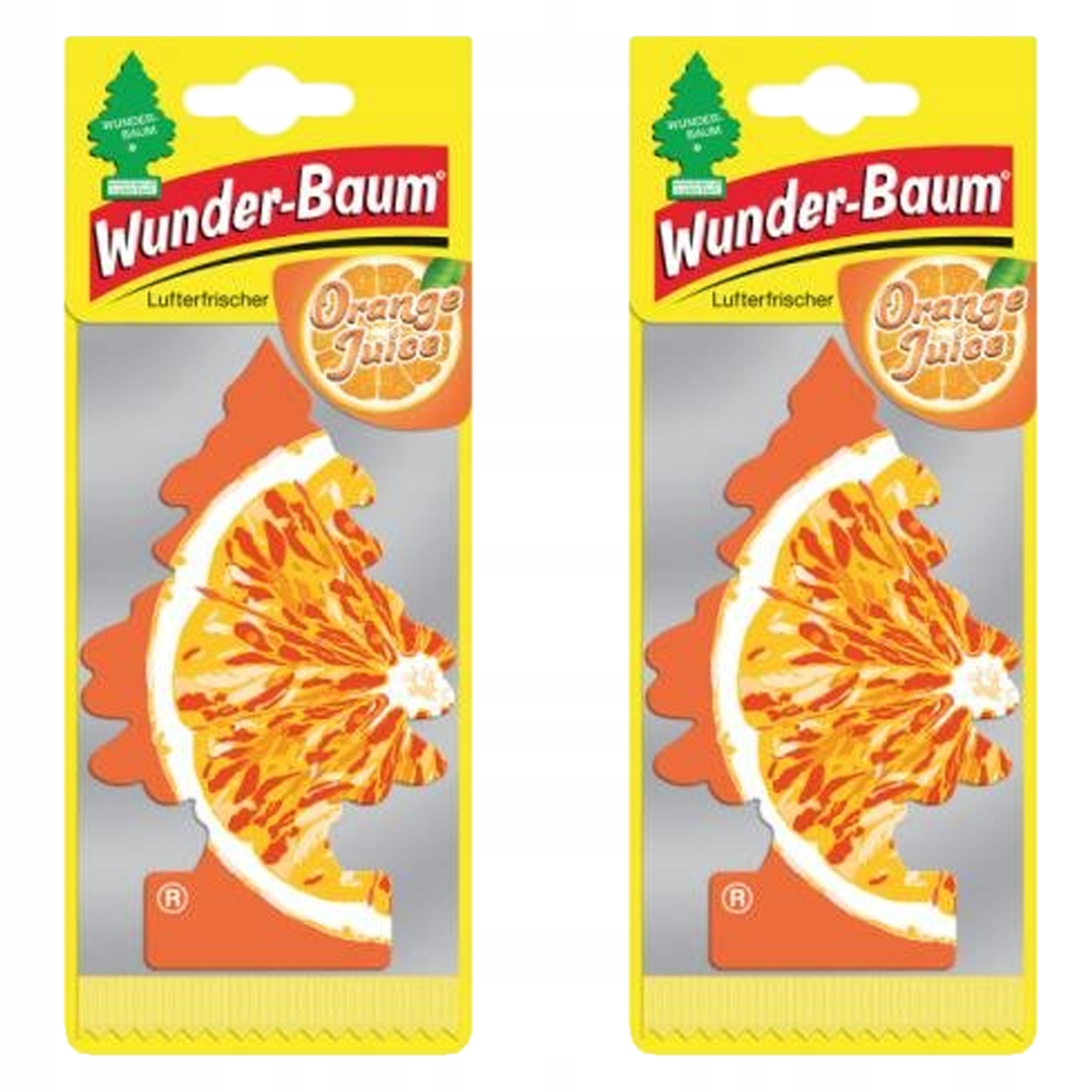 Wunder-Baum Orange Juice – choinka zapachowa do auta 2 szt.