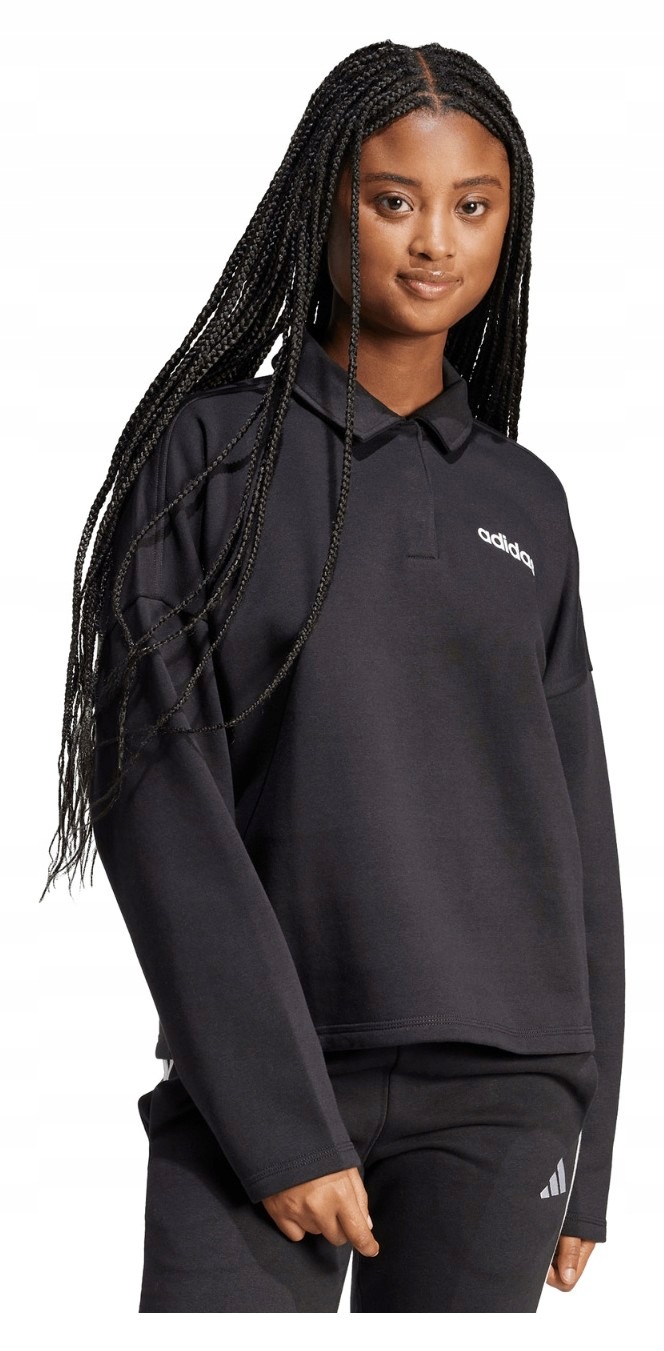 Mikina Adidas Essentials Linear Polo černá JM1946 vel. M