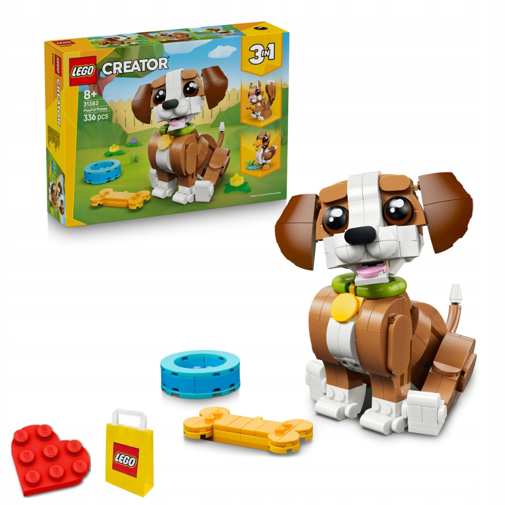 Lego Creator 3v1 31382 Roztomilá Zvířátka: Zkažené Štěňátko