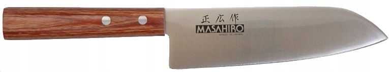 Masahiro Sankei nôž Santoku 165 mm, oceľ MBS-26 58 Hrc, hnedý