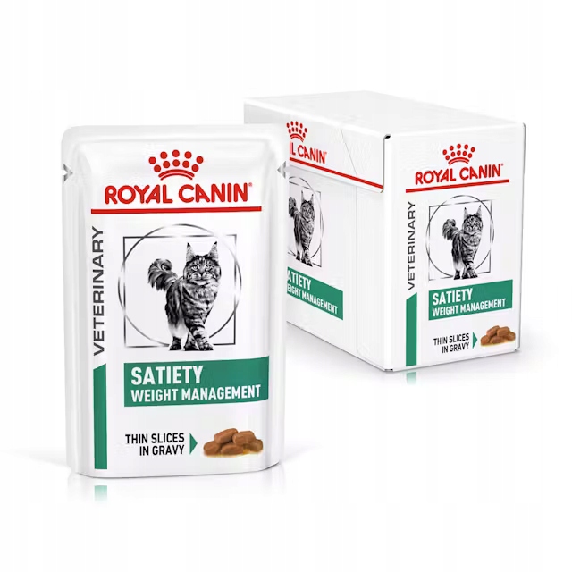 Royal Canin Vet Satiety Weight Management 12x85g Mokré Krmivo Pro Kočky Omáčka