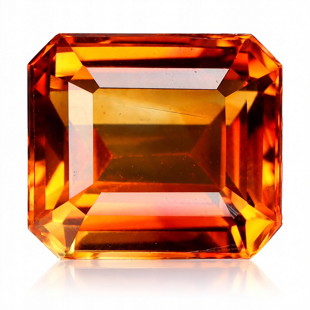 Přírodní citron 3.54 ct Osmiúhelník Brazílie VVS1