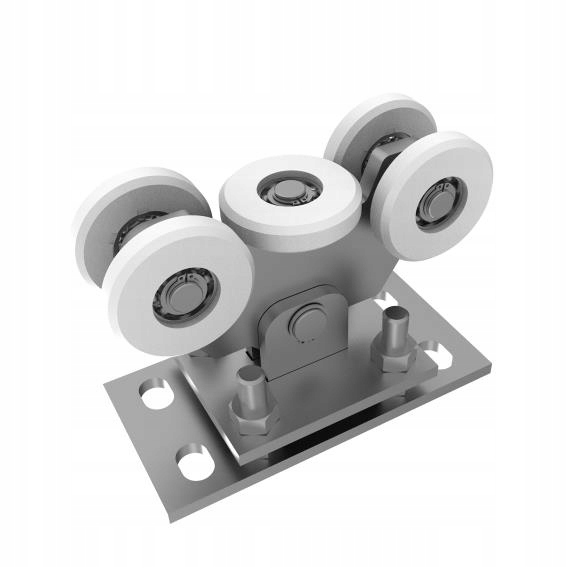 Pojízdný vozík pro posuvnou bránu Profil 80 x 80 mm Plastové válečky