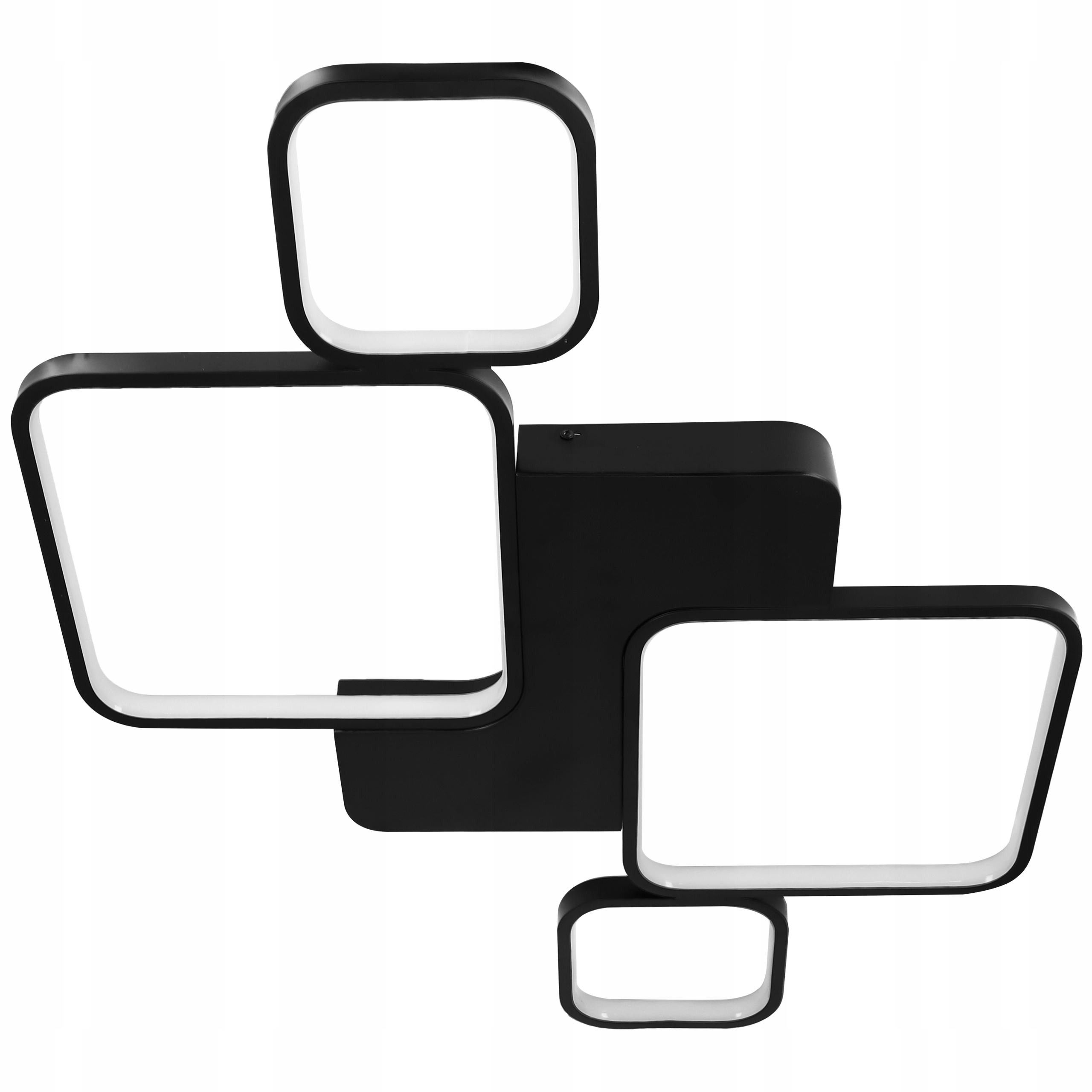 Led závesná stropná lampa moderná, 3 farby, čierna, nástenná 128 W, luster