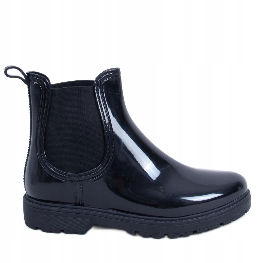 

Czarne Guma Gumowe, lakierowane Buty Bm r.36