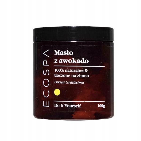 NATURALNE MASŁO Z AWOKADO NIERAFINOWANE DO CIAŁA NAWILŻANIE 100 G ECOSPA Marka ECOSPA