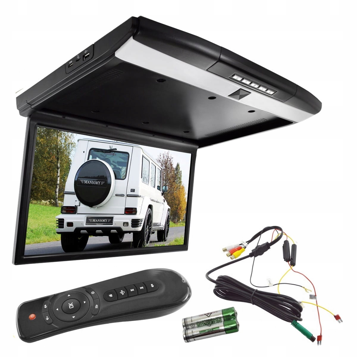 Monitor podsufitowy podwieszany 22 cale FHD USB HDMI Bluetooth Android WiFi