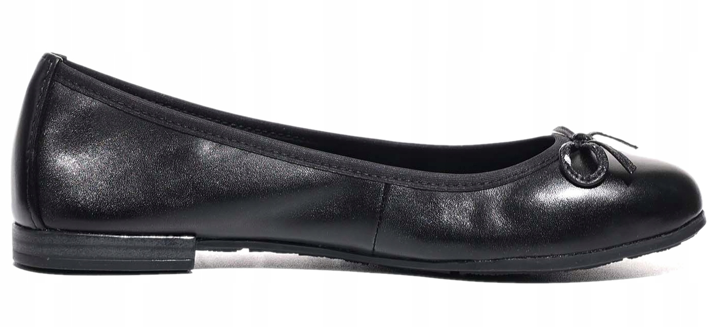 Marco Tozzi černé baleríny z lícové kůže kožené 36