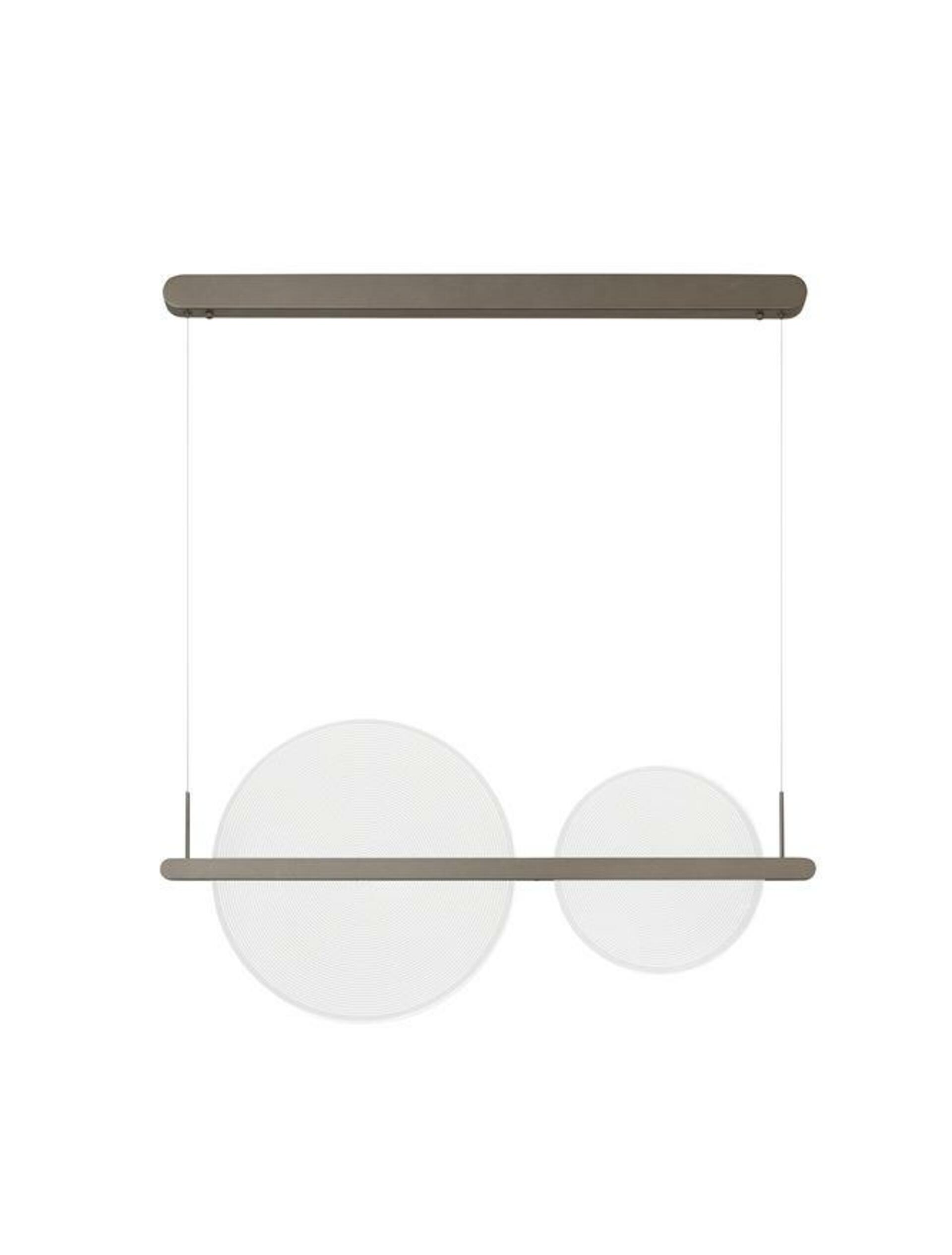 Nova Luce závesné svietidlo Noah kávovo hnedý hliník a akryl Led 42W 230V 30