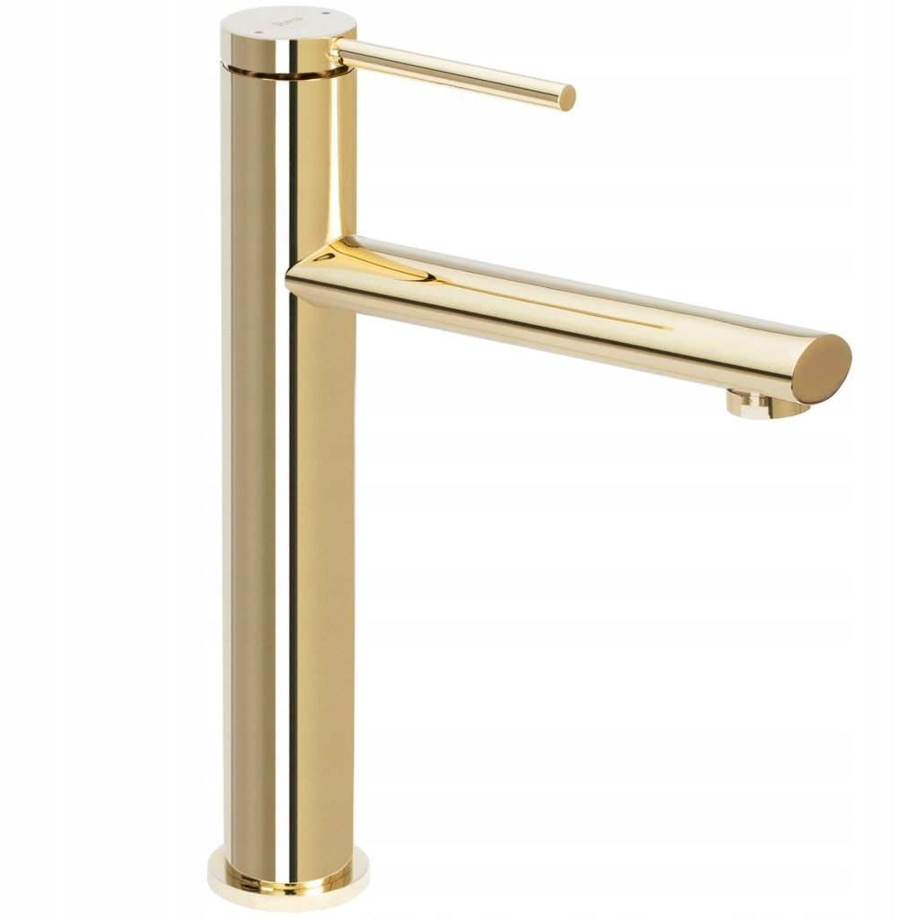 Umývadlová batéria Oval zlatá Rea -B6513) /sm/