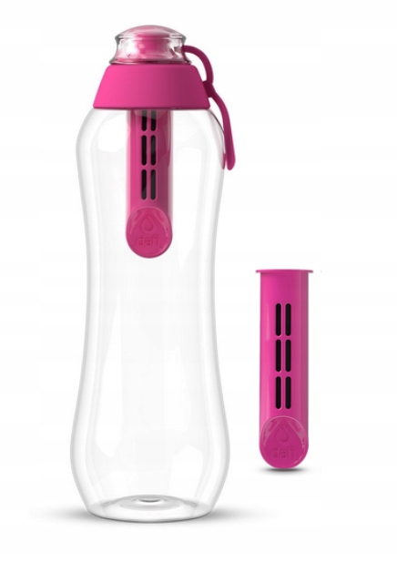 BUTELKA FILTRUJĄCA DAFI 0,5L + 2 FILTRY RÓŻOWA