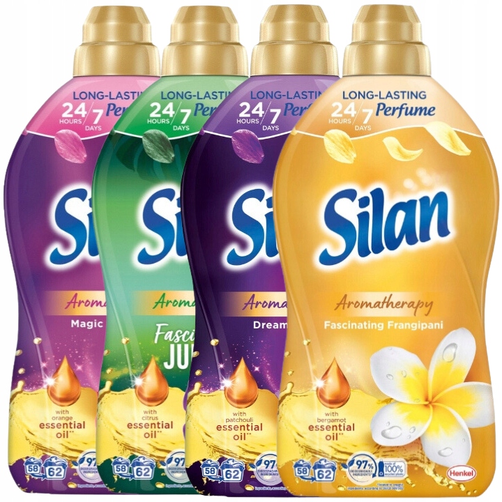 Levně Silan tekutá aviváž Lotus Jungle Magnolie Frangipani Mix 4x1,364l 248 pr