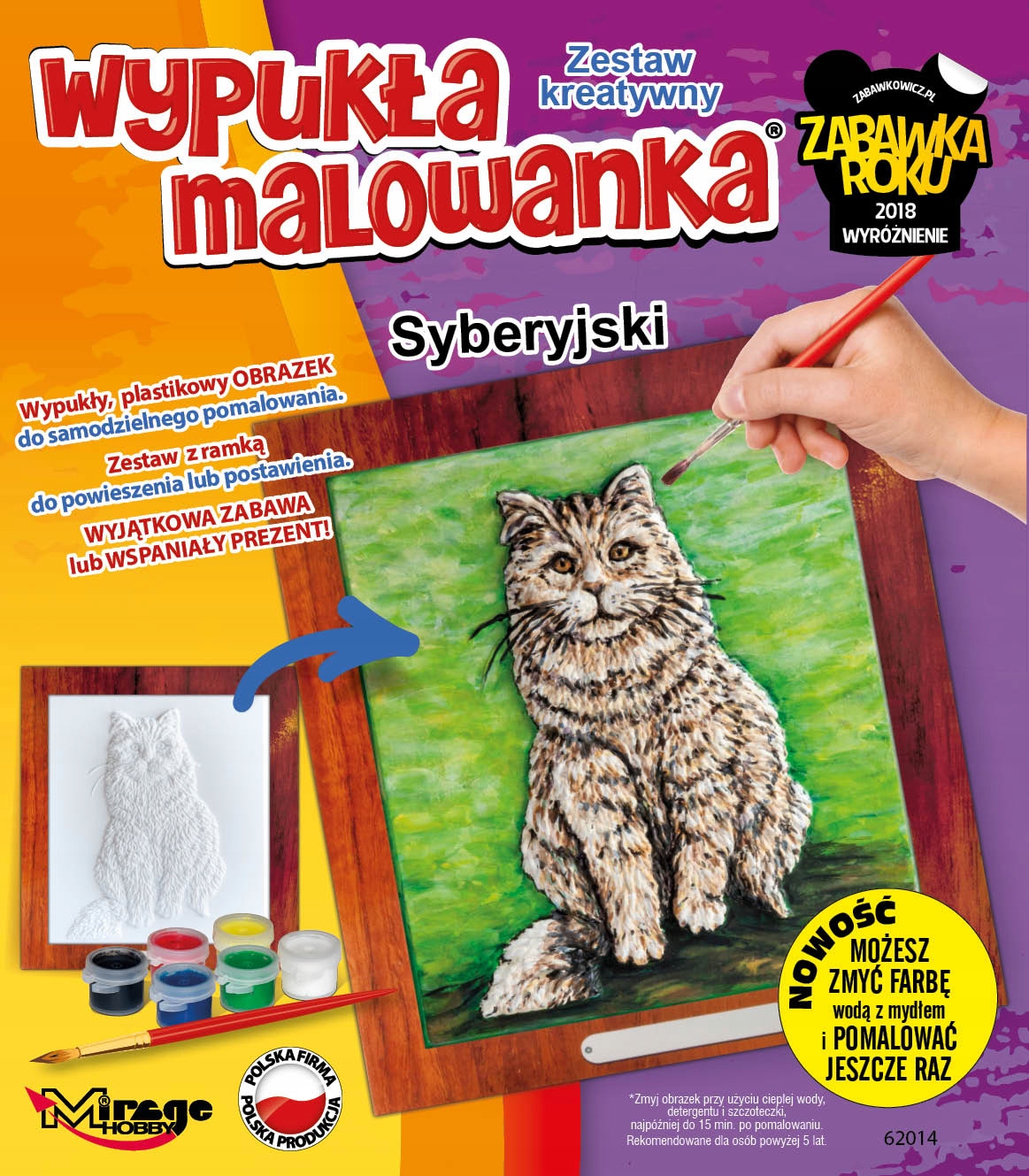 

Wypukła Malowanka Kot Syberyjski Zestaw Kreatywny