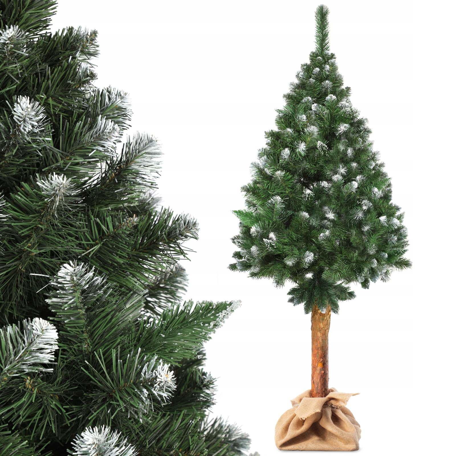 Vianočný Stromček Na Kmeň Umelý 220 cm Ako Živá Hustá Diamantová Borovica Stabilná