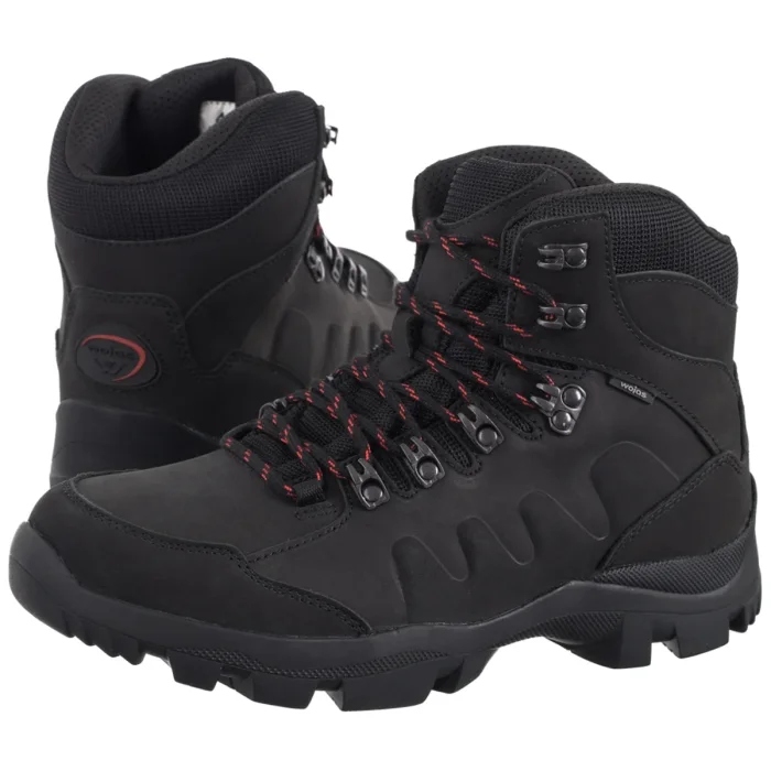 Pánské trekové boty Wojas černé 24122-81 Black