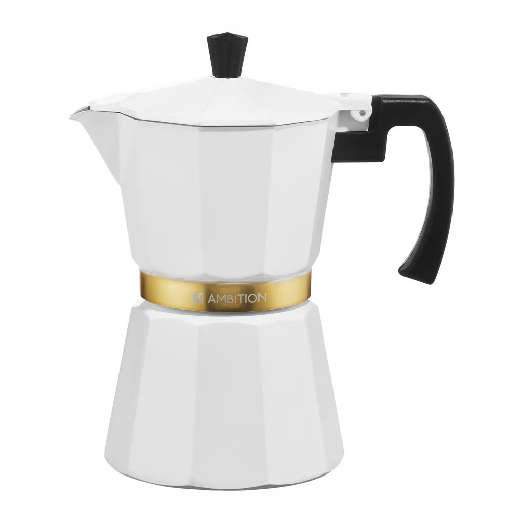 

Kawiarka aluminiowa Royal biała 300ml Ambition