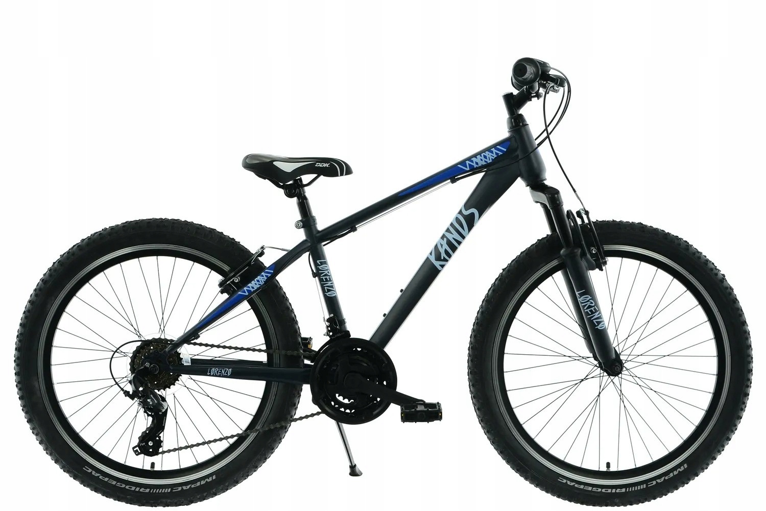 Rower 24 Kands Lorenzo Stal 14 Grafitowo-błękitny Mat