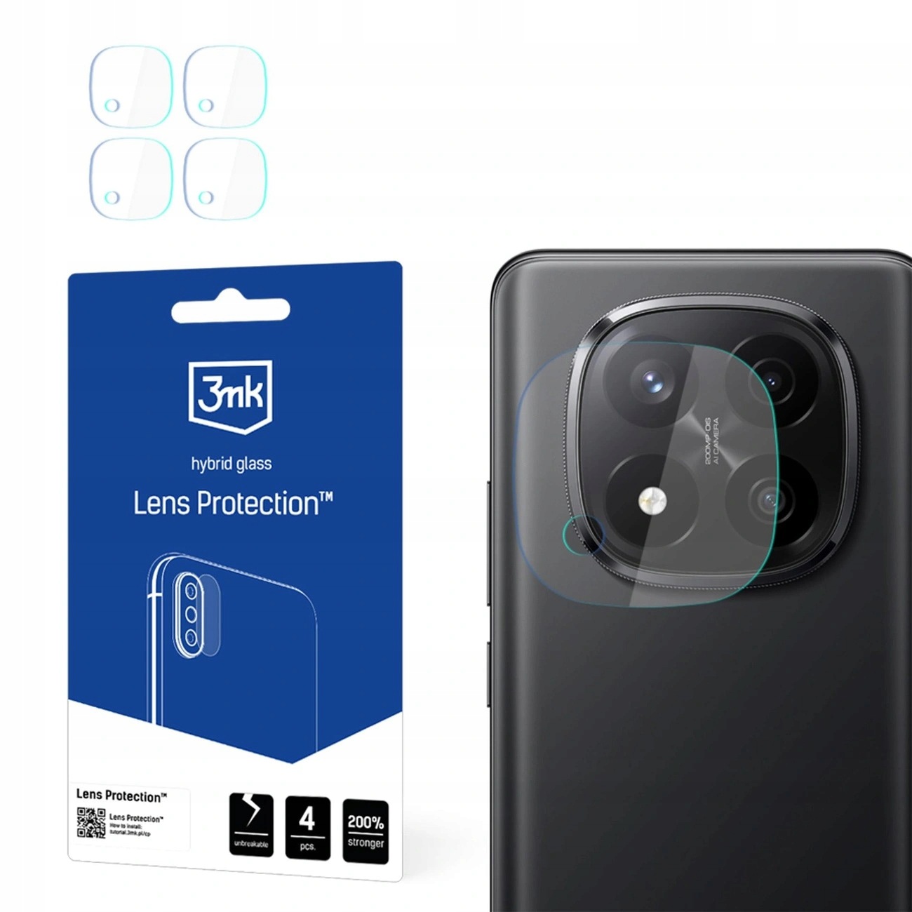 Szkło 3mk Lens Protection do obiektywu Xiaomi Redmi Note 14 Pro+
