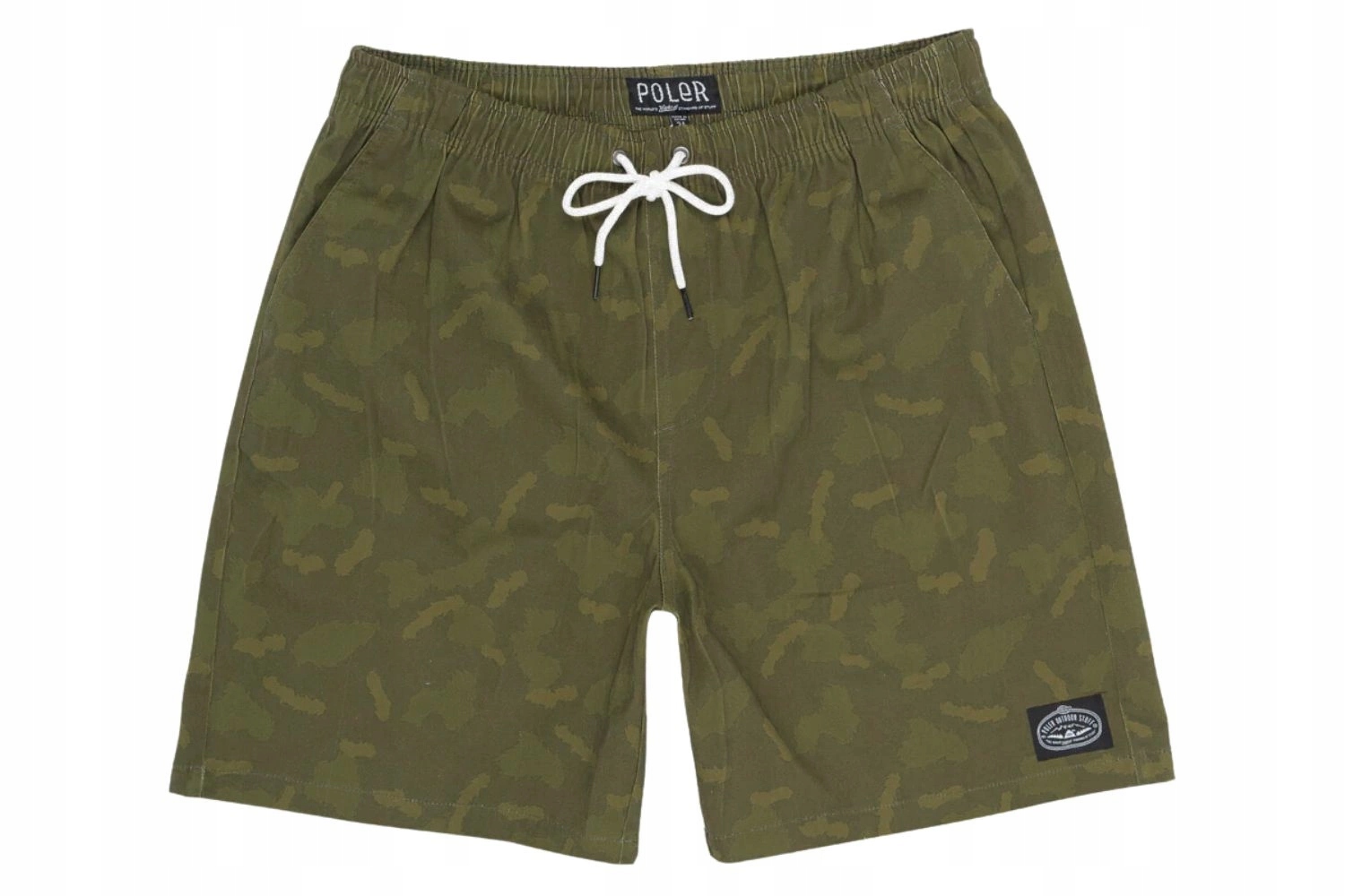 Kraťasy šortky Poler Dusty šortky maskáčový se zavazováním, bavlněné, vel. XL