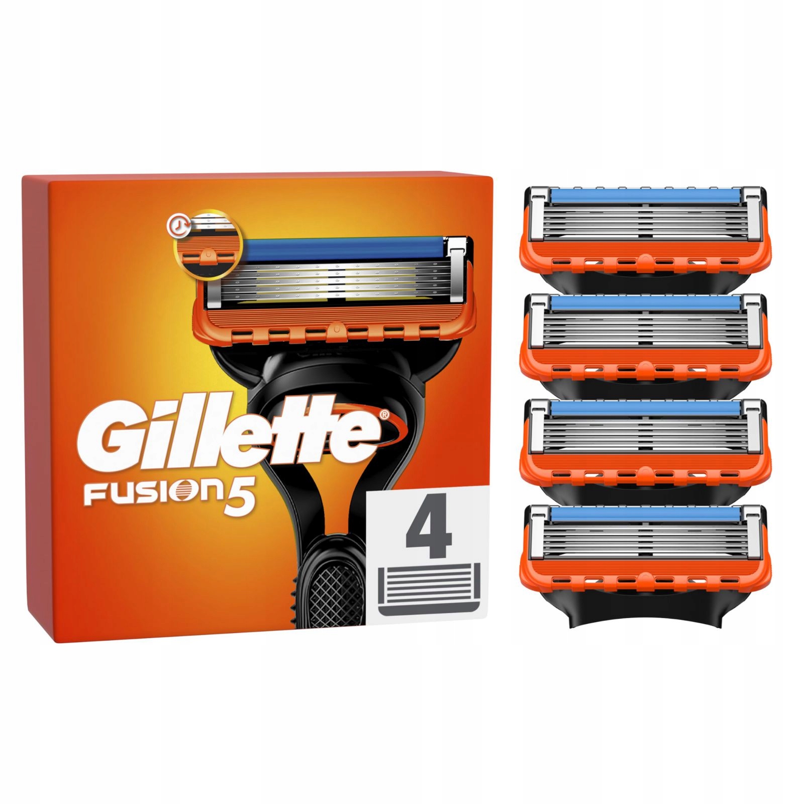 P+g Gillette Nůž Fusion A`4 -5 Čepelí