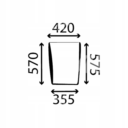 sklo Case Magnum 7210 7220 7250 přední spodní L