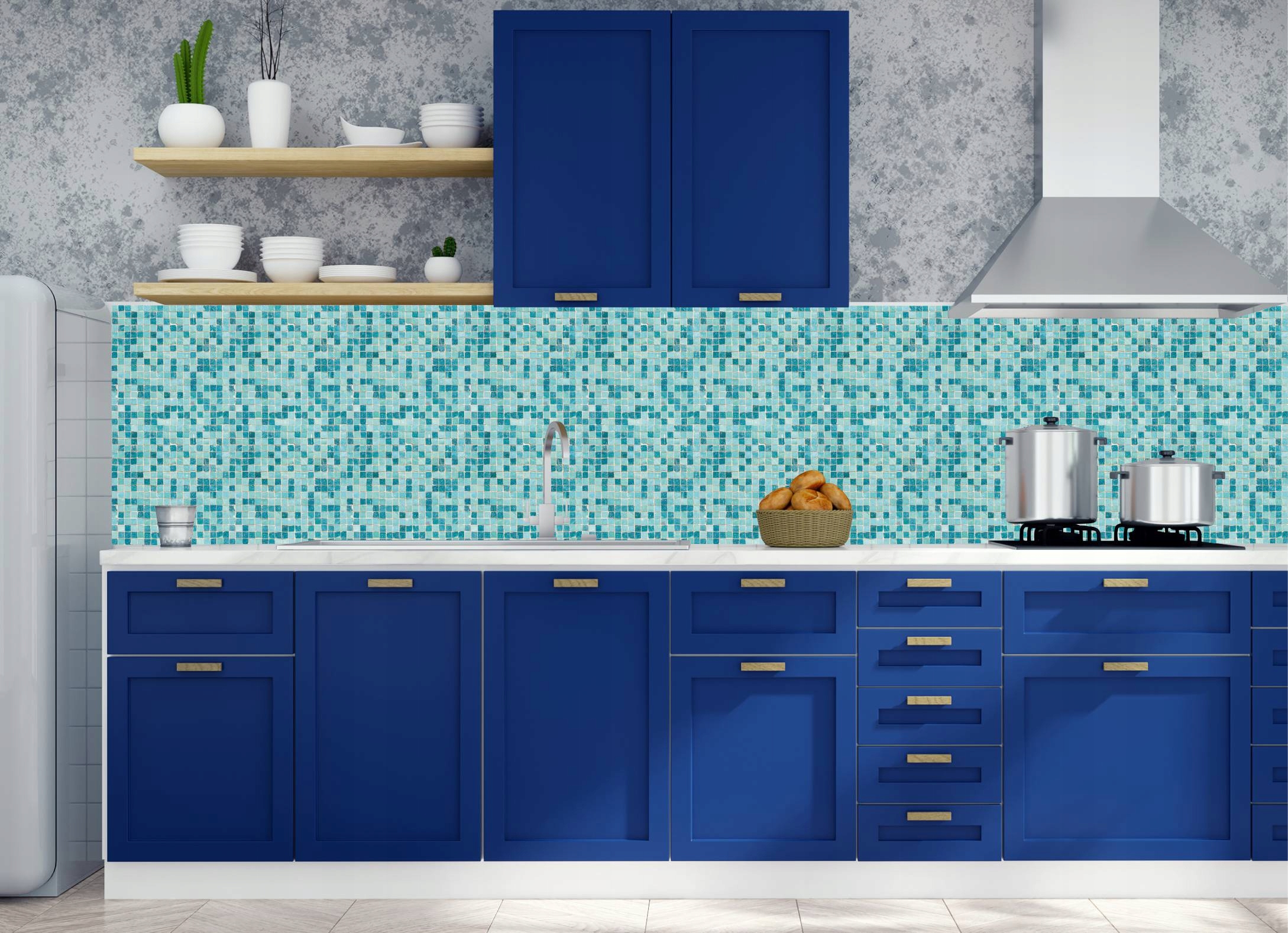 Kafelki PCV samoprzylepne 15cm Ceramiczny patchwor Producent inny