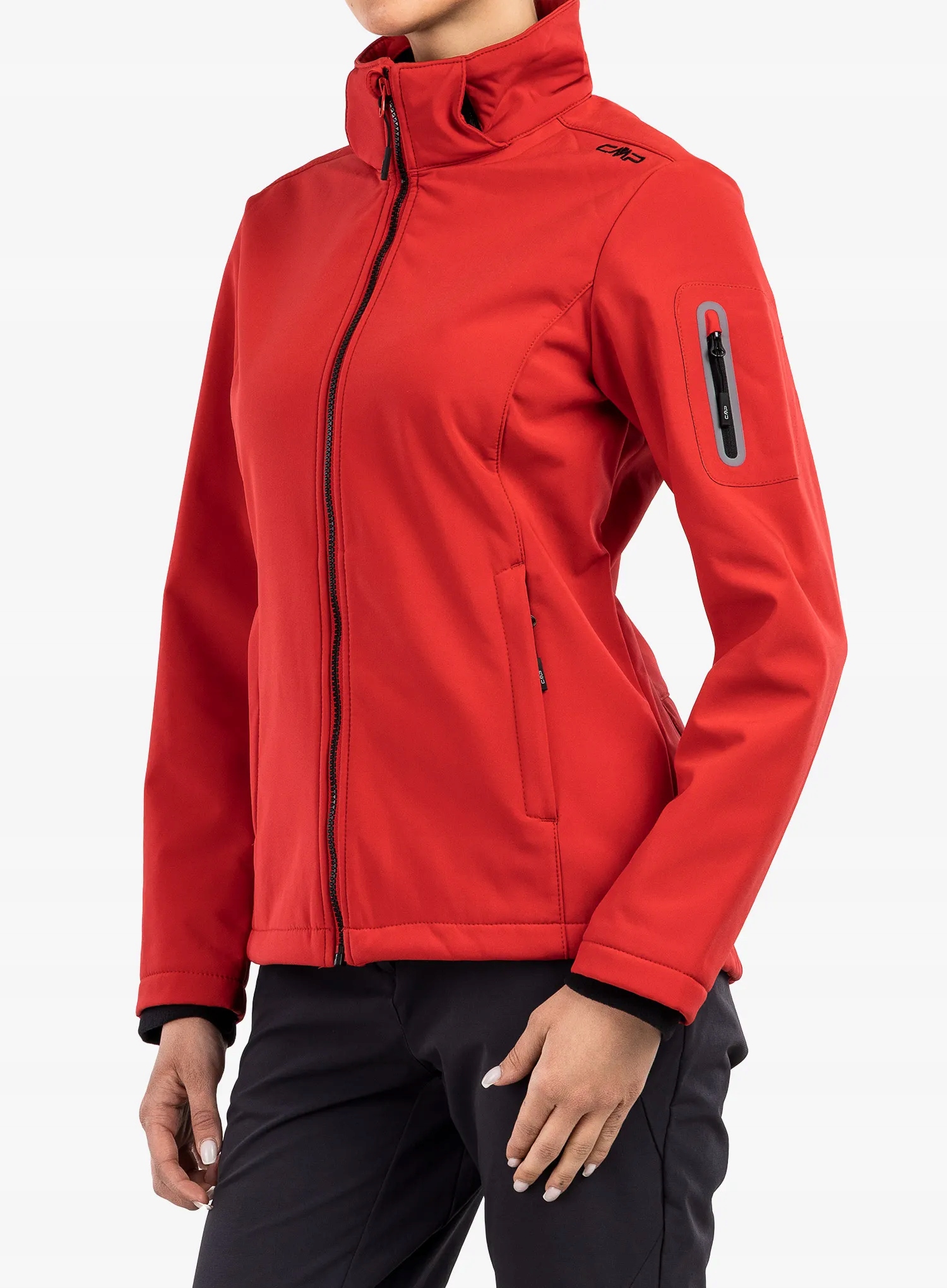 Dámská bunda Cmp Wilma Jacket Zip Hood ferrari/nero 36 (xs)