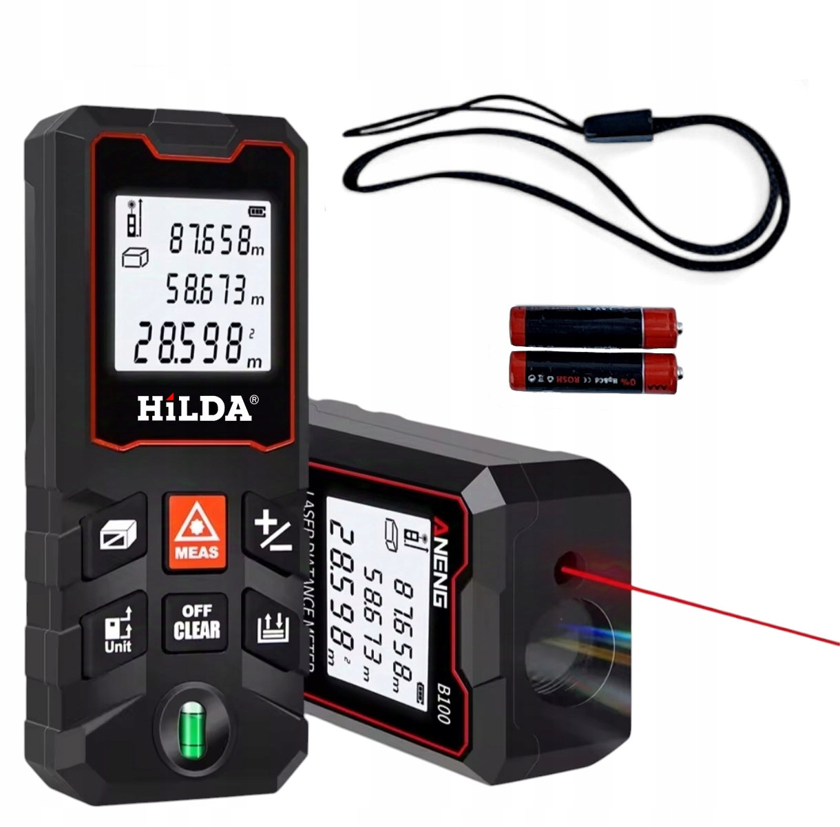 Dalmierz Laserowy Hilda S50 50M Cyfrowy Miernik Odległości