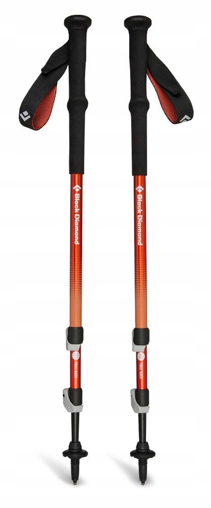 Kije aluminiowe Black Diamond Trail Back Trekking Poles burnt sienna