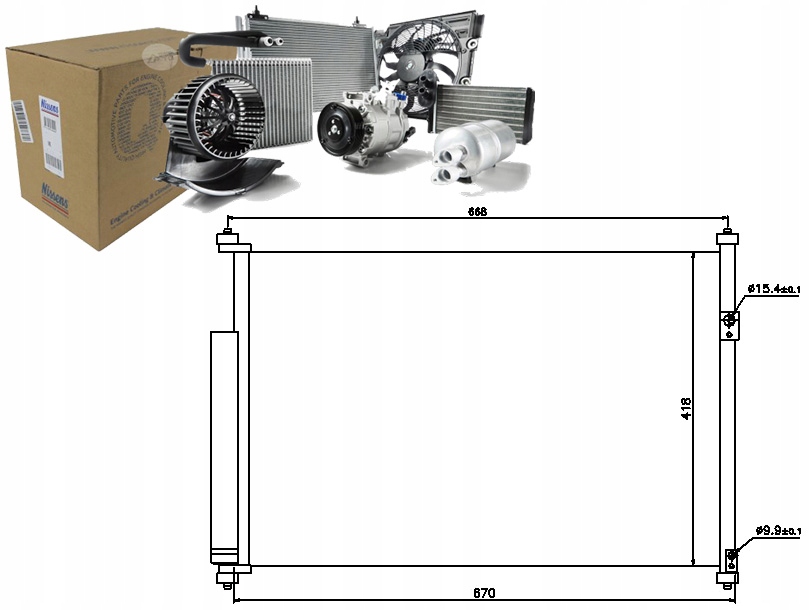 NIS940012 Chladič Klimatizace (s Odvlhčovačem) Su Asistent řidiče #33