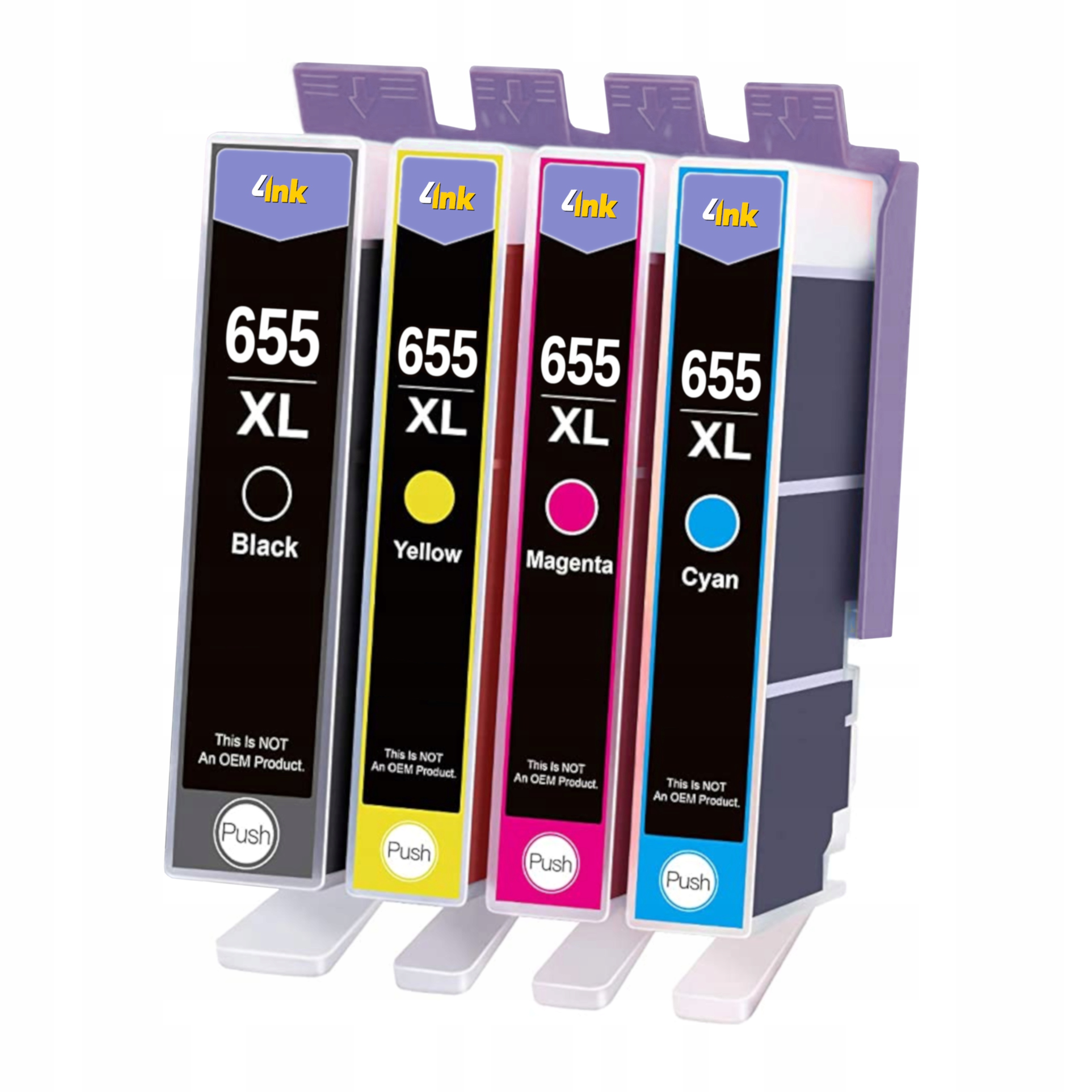 

5x Tusz Do Drukarki Hp 655 XL 3525 4615 5525 6525