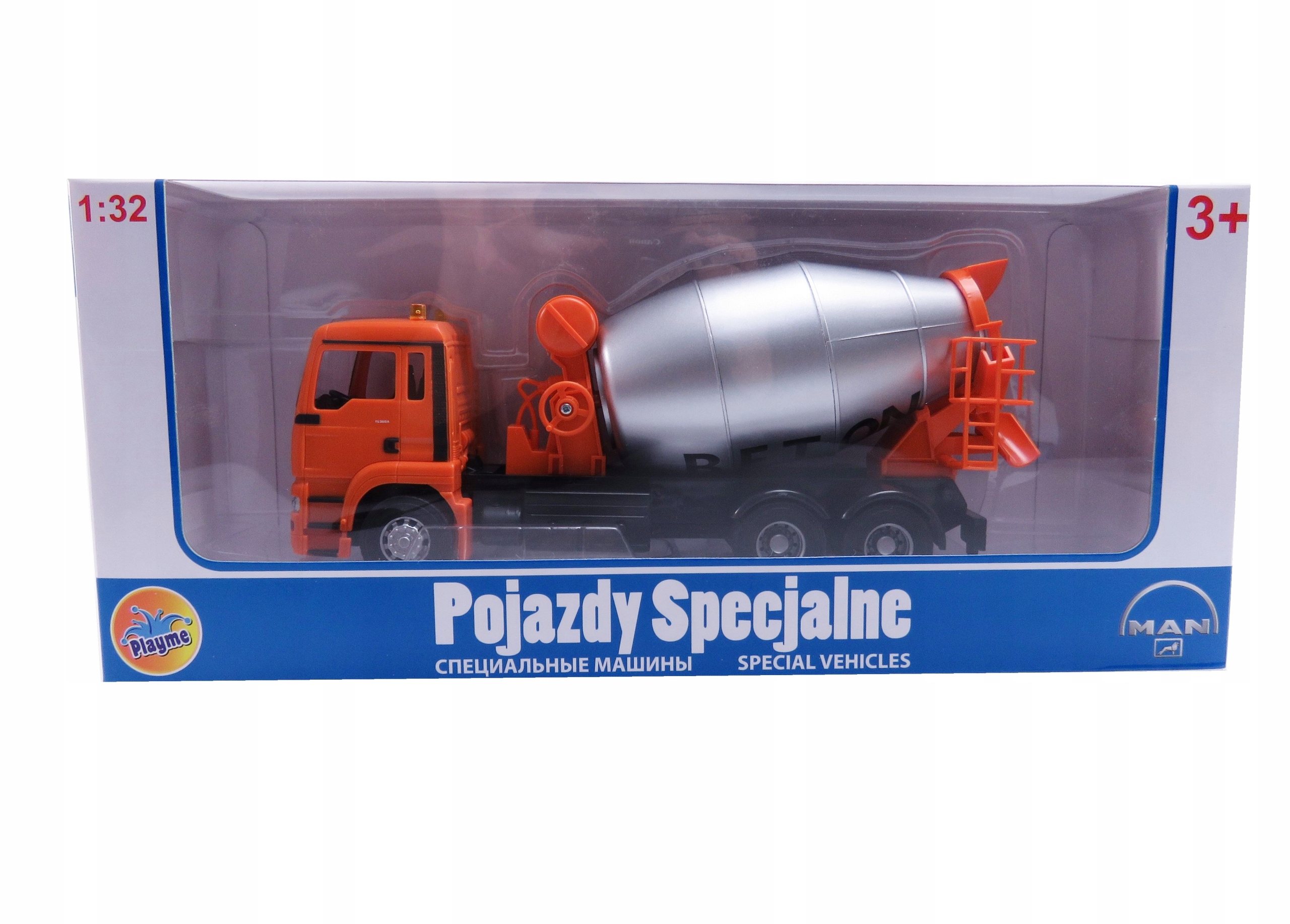 Samochód ciężarówka betoniarka